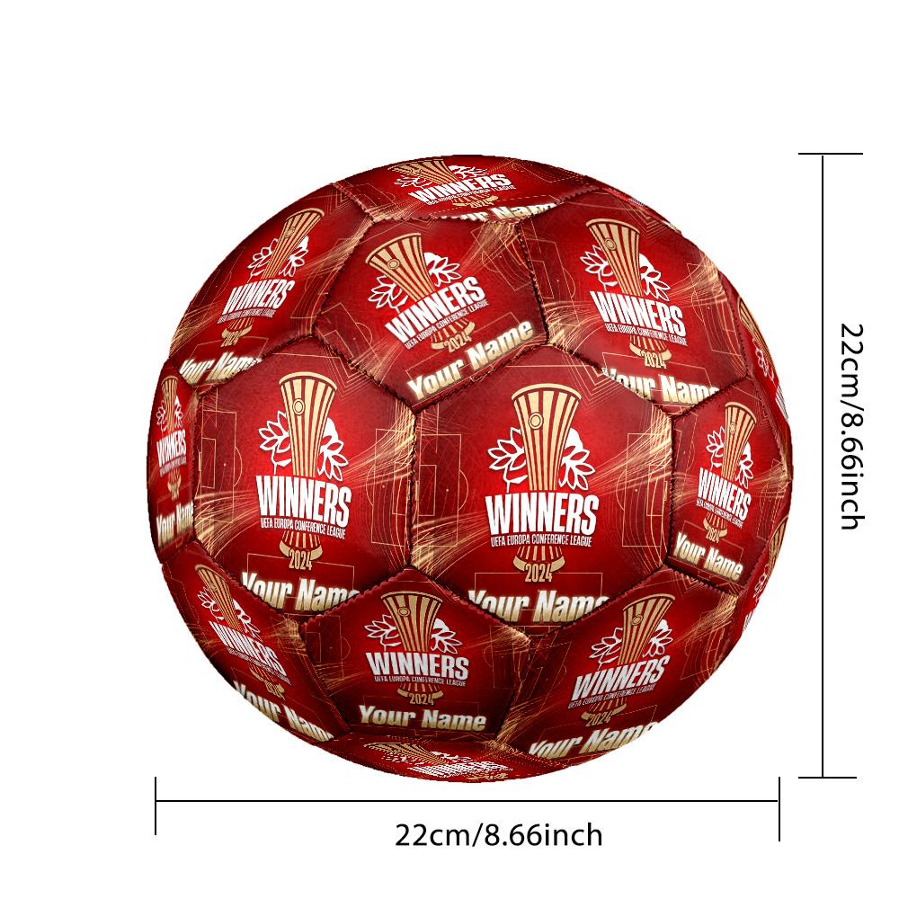 Size 5 Football Custom Name Text, Outdoor Training Soccer BallOlympiacos