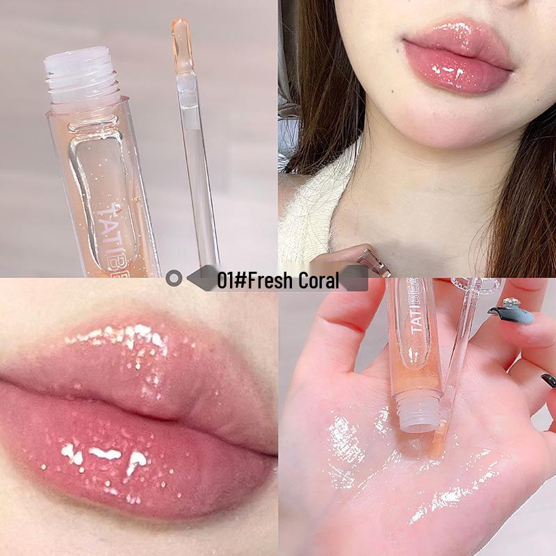 Li Jiaqi Uuny Transparenter Wasser-Licht Lipgloss - Feuchtigkeitsspendend, aufpolsternd, glasartiger Lippenfarben für Frauen.