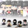 15pcs/5pcs Q Version Demon Slayer Action Figures Collection Sitting Ghost Dolls including Tanjiro Nishikata Inosuke Zenitsu Movie