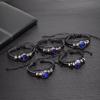 Twelve Constellations Leather Bracelet - Retro Korean Braided Design for Couples and Students
