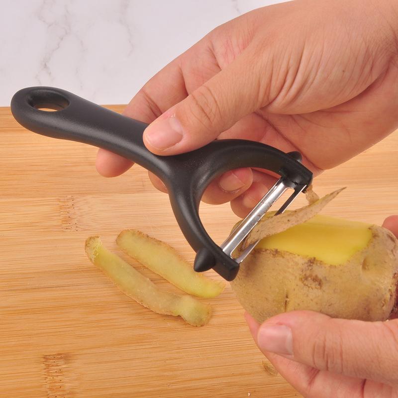 2 In 1 Rotary Peeler Y-Shaped Potato Peeler Stainless Steel Fruit Vegetable Peeler Carrot Potato Slicer Kitchen Grater Peeler