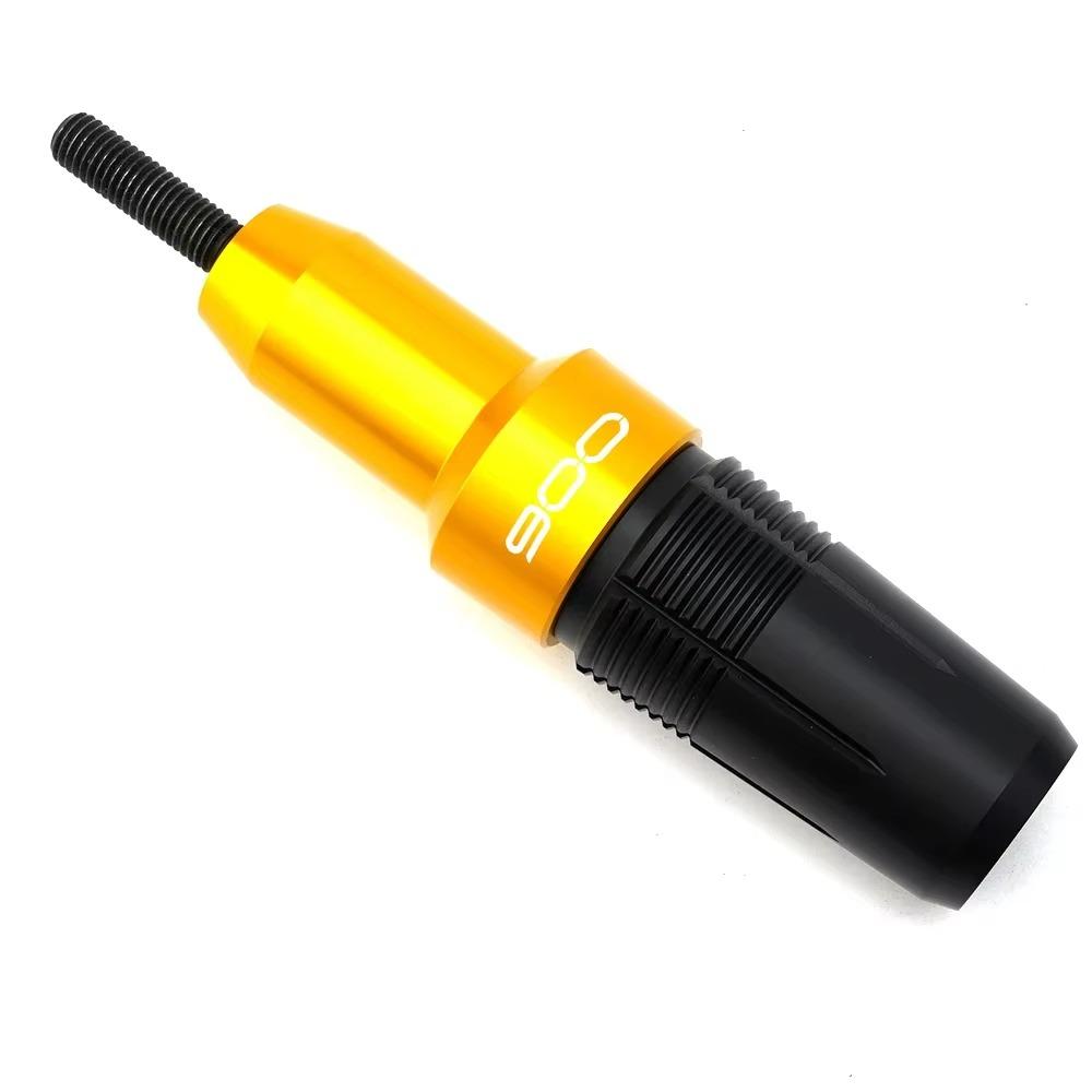

For KAWASAKI Z900 Z 900 Motorcycle Accessories Exhaust Slider Crash Protector Falling Protection Engine Crash Pad Frame Sliders Exhaust Slider-Gold