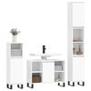 VidaXL Ensemble de meubles salle de bain 3 pcs blanc bois d'ingénierie 3190307