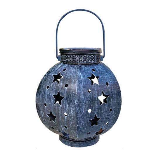 Solar Star Lantern Light Waterproof Solar Lantern Metal Solar Garden Outdoor Hanging A