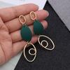 Orecchini Statement Vintage Retrò 2019 Bianchi Geometrici Lunghi Pendenti per Donne Matrimonio Festa Regalo di Natale Ingrosso