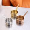 Vintage 304 Stainless Steel Sauce Cup with Handle Western Style Steak Black Pepper Tomato Sauce Cup Camping Seasoning Dish