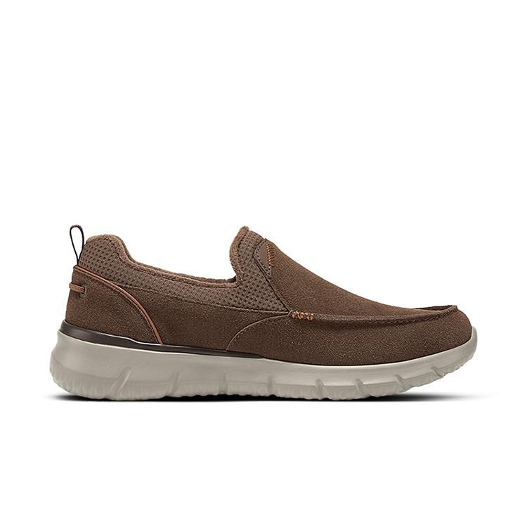 Skechers Fashionable Comfortable Low-Top Casual Shoes Men sneaker Brown 210962-BRN