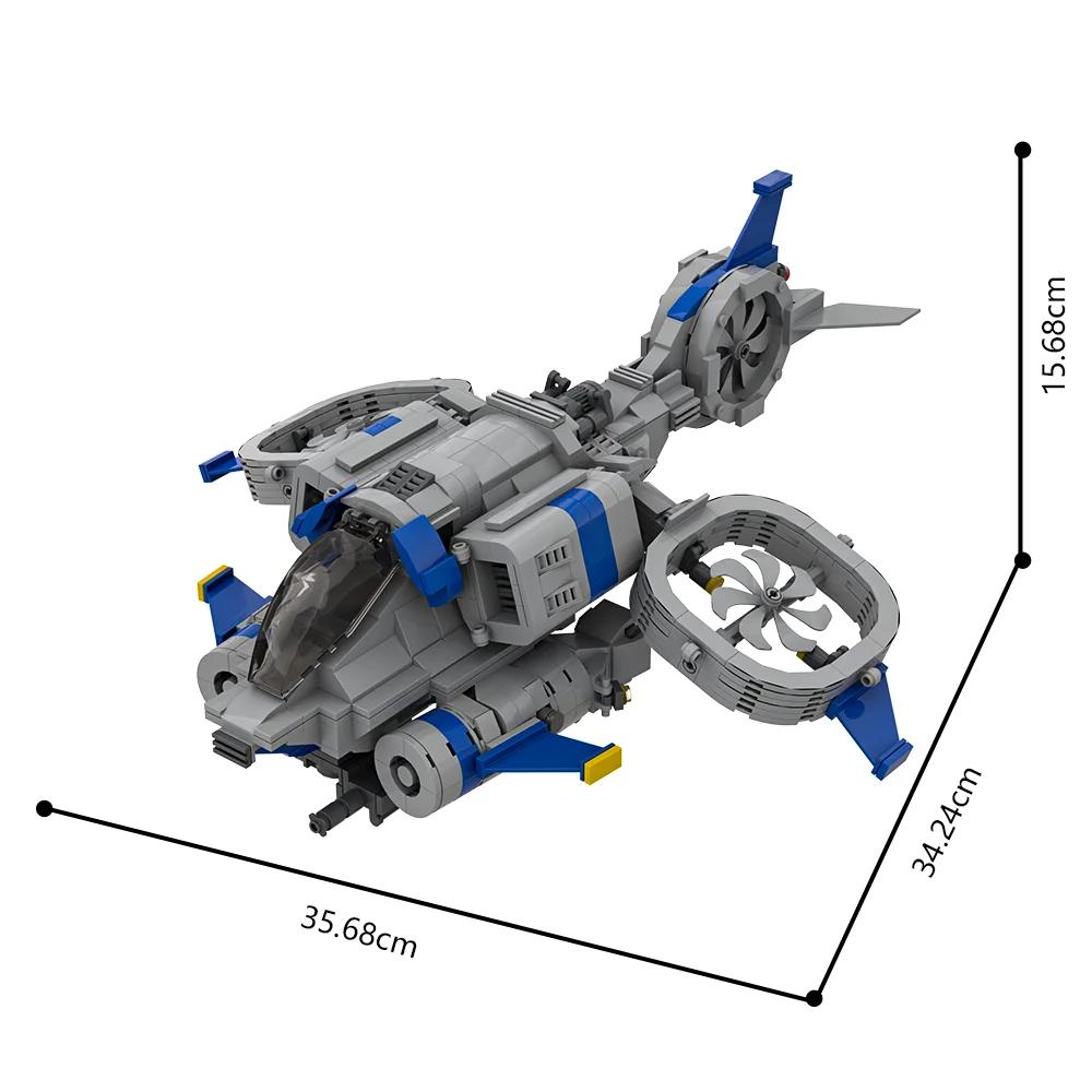 Gobricks MOC Starcraft II Banshee Строительные Блоки Игрушки Подарки