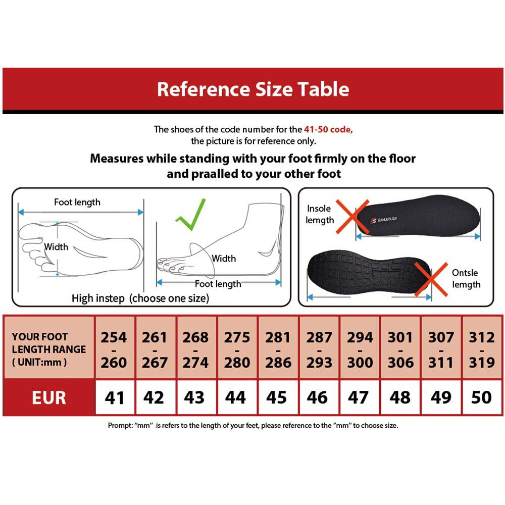 Baasploa Men Running Shoes Lightweight Sneakers Designer Sneaker Male Mesh Breathable Tennis Shoes Non Slip New Sport Shoes