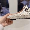 Fashion New Mesh Women Flats Pointed Toe Slippers Fad Breathable Mules Shoes 2025 Casual Slingback Sandals Summer Slides Lady Flip-flops