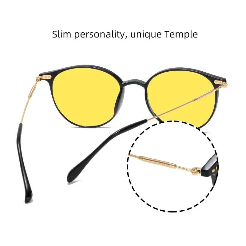 Night Driving Special Sunglasses Men's Myopia Degree Night Day Two-use Driver Brightening Night Vision Glasses with Yellow Lens