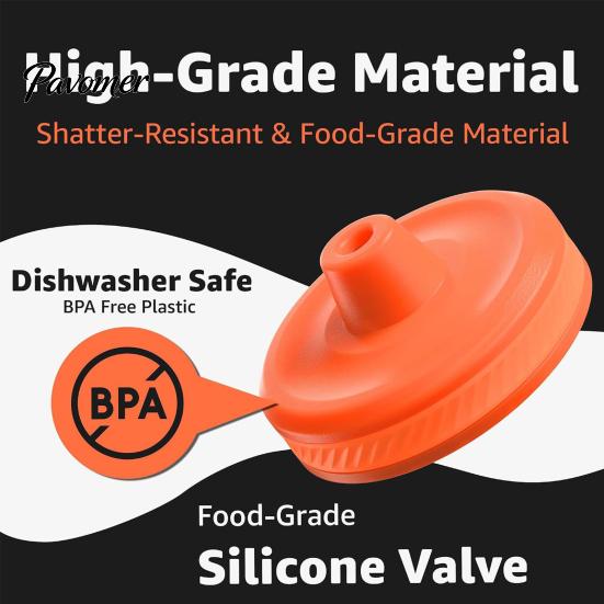 Reusable Bottle Replacement Parts Flip Cap for 30oz/32oz Squeeze Sports Bottles, Leakproof Water Lid with Pressure Repair Relief Valve, Food