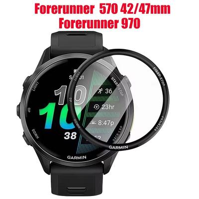Watch Screen Protector Film for Garmin Forerunner 970 570 42mm 47mm Clean Watch Protective Film