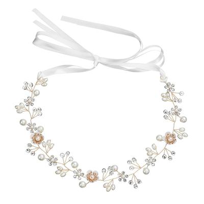 Hair Ornament, Flower, Crystal Beads, Headband, Pearl, Flower Crown, Ribbon, Head Dress, Girl, Bride, Flower Crown, Recital, Graduation, Entrance