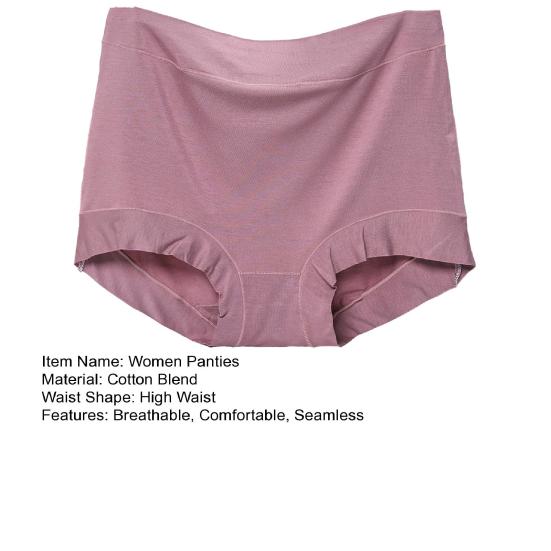 Kalhotky bavlna s vysokým pasem pro ženy neviditelné plné krytí poporodní kalhotky plus size bezešvé strečové kalhotky