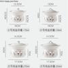 White Ceramic Bowl Candle Heating Tableware Soup Bowls Fruit Salad Bowl Noodle Bowls Dinner Plate Dessert Plate Dish Soup Pot