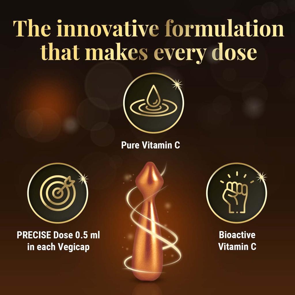 Dr. Reddy's ReVibra C10 Vitamin C 10% Serum zur Hautaufhellung und gegen Photoaging 28 Vegicaps