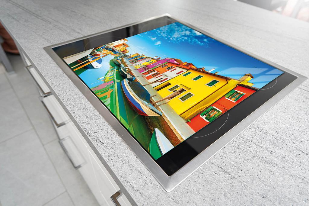 SZKLANA DESKA DO KROJENIA 52x40 ŁÓDKI