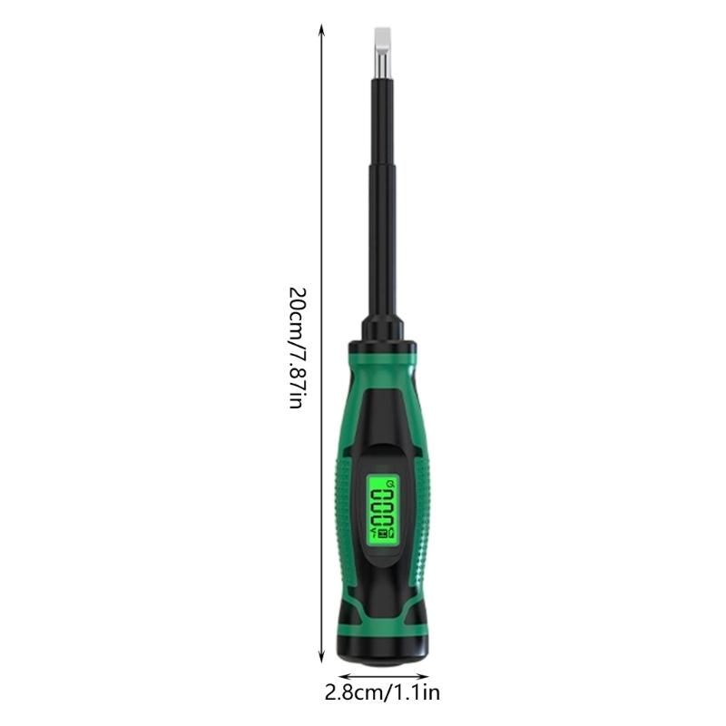 Compact Design Ergonomic Handle Electric Screwdriver Featuring Digital Voltage Tester Lightweight for Home Auto Repair