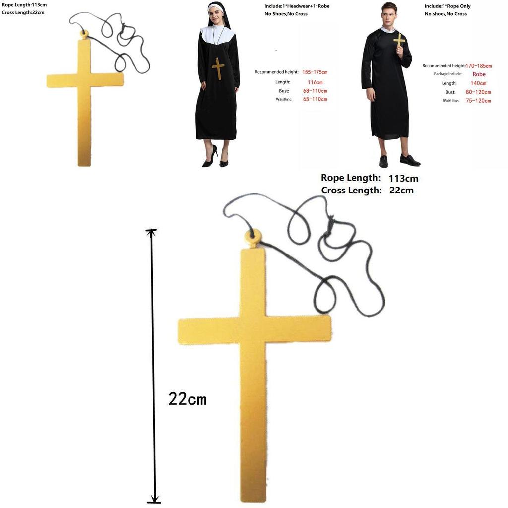 Faszinierendes Priesterkostüm Robe im klassischen Pate-Stil für unvergessliche Halloween-Feiern