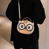 Fashion Cartoon Small Bag 2025 New Japanese Cute Bear Shoulder Bag Women's Versatile Portable Round Bag PU