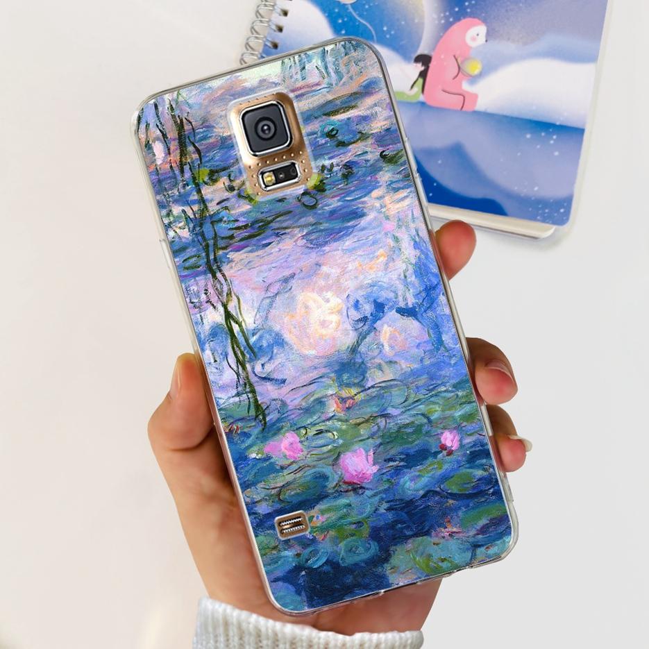 For Samsung Galaxy S5 Case SM-G900F G900I G900M Stylish Painted Cover Soft Silicone Phone Case For Samsung S5 S 5 GalaxyS5 Shell
