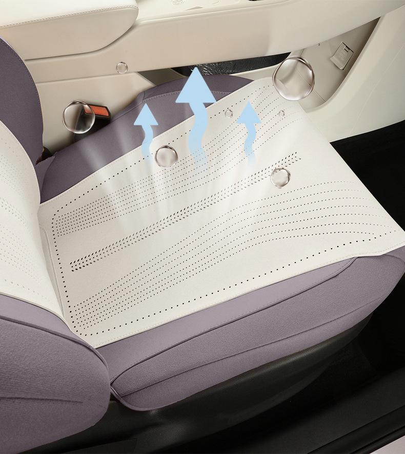 MG4 Perforated Suede Car Seat Cover - Breathable, All-Season Cushion for 26 Models