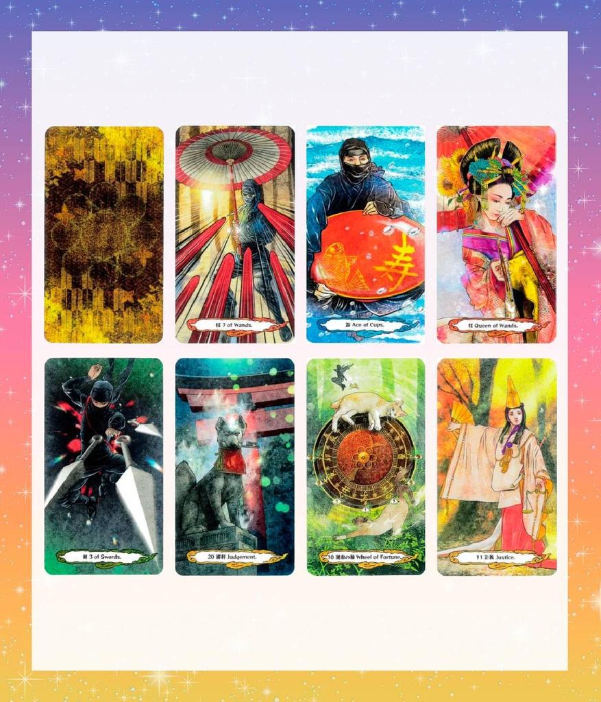 Ninja Tarot Cards (Japanese) Oracle Tarot Cards with Card Meanings (Japanese) [Authentic]