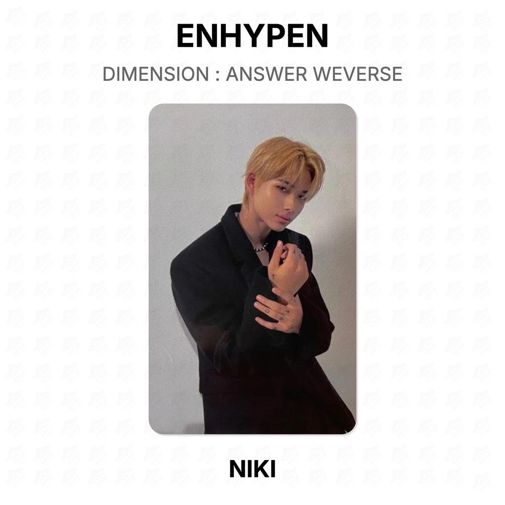ENHYPEN DIMENSIONE : FOTOCARTA UFFICIALE WEVERSE ANSWER