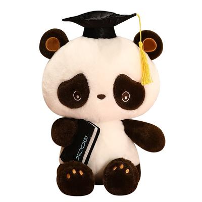 Simpatico Cappello da Dottore Panda Peluche Kawaii Panda dell'Armata Rossa Cuscini Giocattoli Animali Morbidi Imbottiti Regalo di Alta Qualità per Bambini