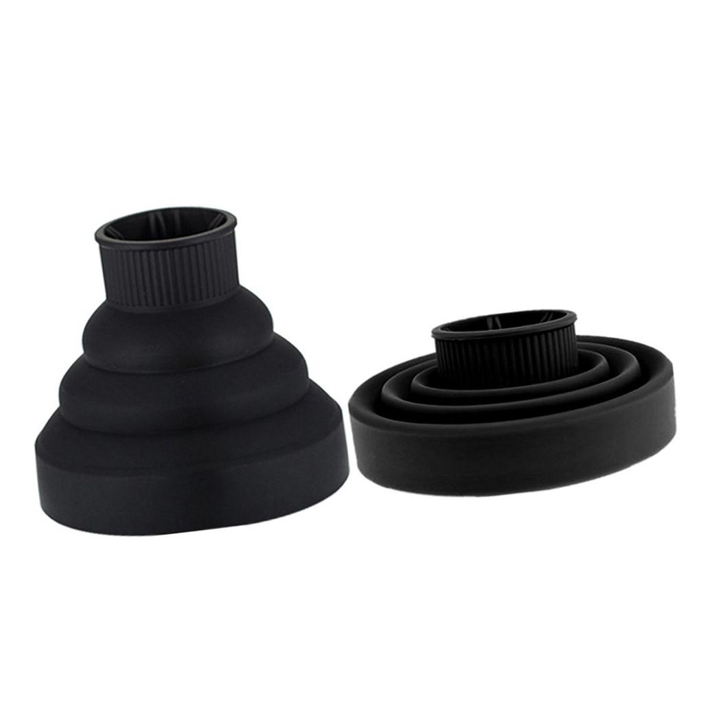 Collapsible Hair Dryer Diffuser Attachment Ionic Blow Dryer Quick Drying Portable Travel Folding Lightweight Silicone