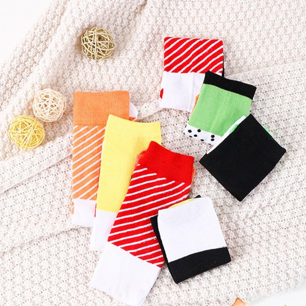 Y2K Salmon Sushi Socks Ins Funny Socks Gift Box Fashion Cotton Socks For Women Men