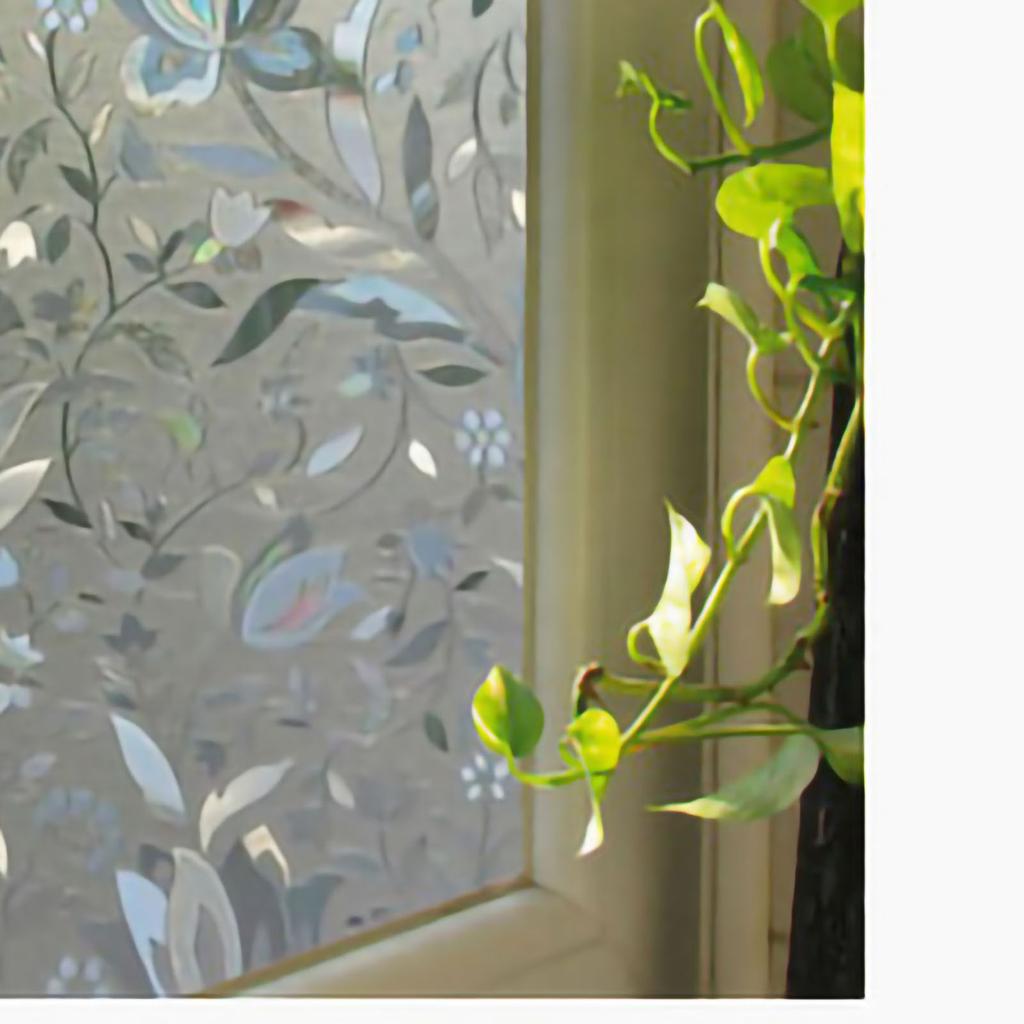 Static Electricity Adhesive Free Window Clings Frosted Shading Sunscreen Window Film for Bathroom