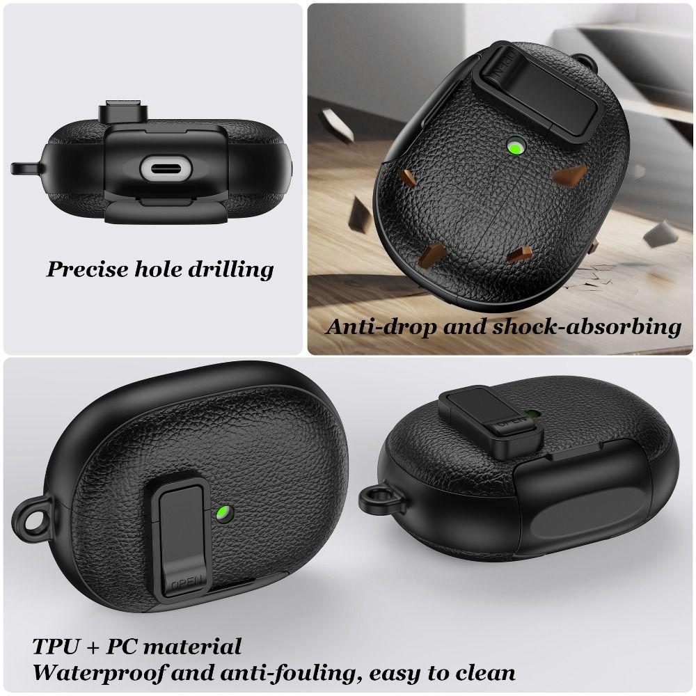 with Phone Stand Earphone Case Anti Scratch TPU Protective Case Shockproof with Carabiner Earbuds Cover for Huawei FreeBuds Pro5