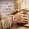Color Printing Christmas Dwarf Bracelet Elastic Rope Crystal  Flower  Bracelet  Party Favor