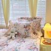 Solstice Floral Pillowcase Set - 2pcs 100% Cotton Ruffled Fundas de Almohada, Cushion Cover