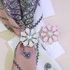 Elegant Cat's Eye Crystal Scarf Buckle & Brooch for Women