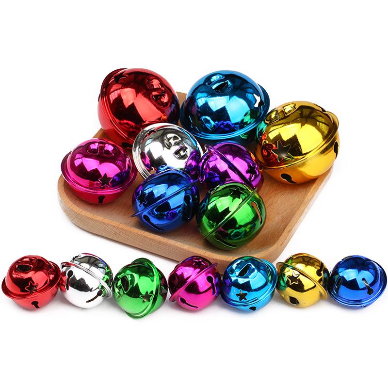 Multi-Colored Vacuum-Plated Festival Bells for Christmas and New Year Decor