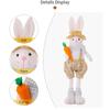 Spring Rabbit Doll Rabbit Figure for Easter Party Decors Kids Holiday Gift Colorful Accent for Windowsill Shelf