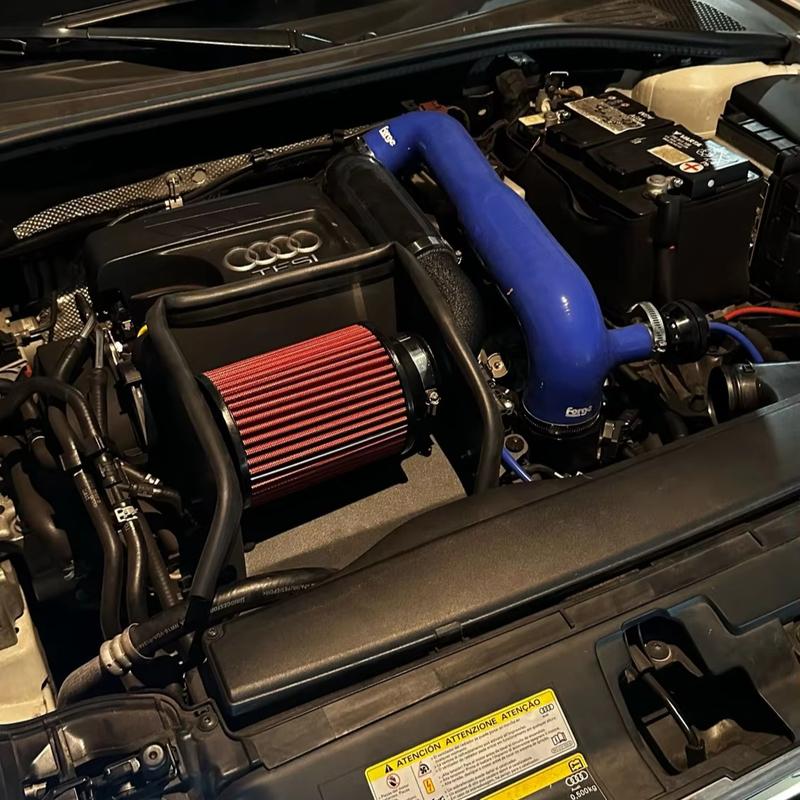 Cold Air Intake System Kit + Heat Shield Red Filter For Golf MK7 TSI TFSI Seat Performance Tuning Car Parts