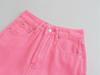 Women's Plus Size Pink High-Waist Straight-Leg Jeans (Summer 2022)
