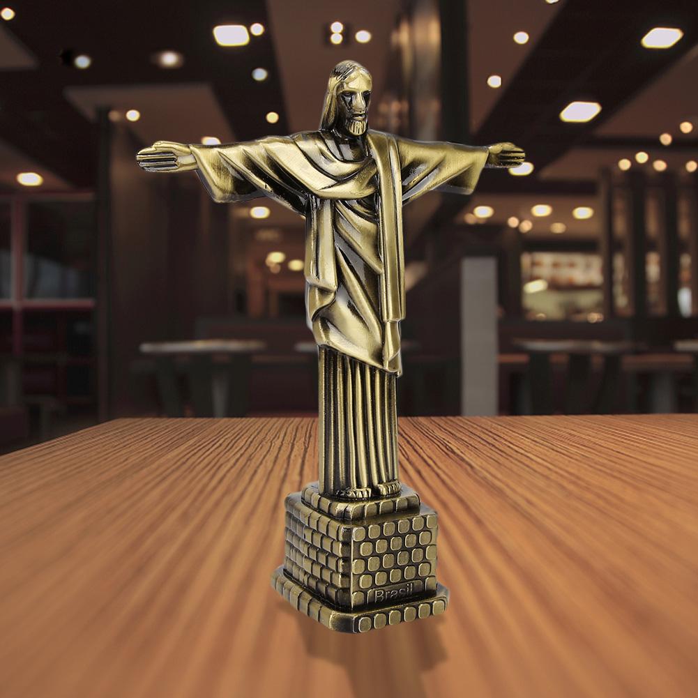Brazil Christ Statue Model Tourism Souvenirs World Famous Landmarks Desktop Decor