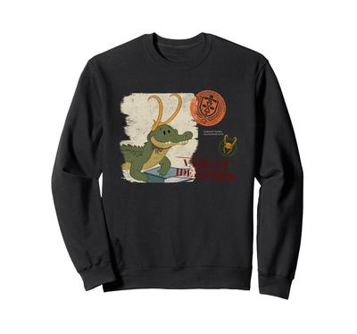 Marvel Loki Cartoon Alligator Loki Variation Identification Sweatshirt