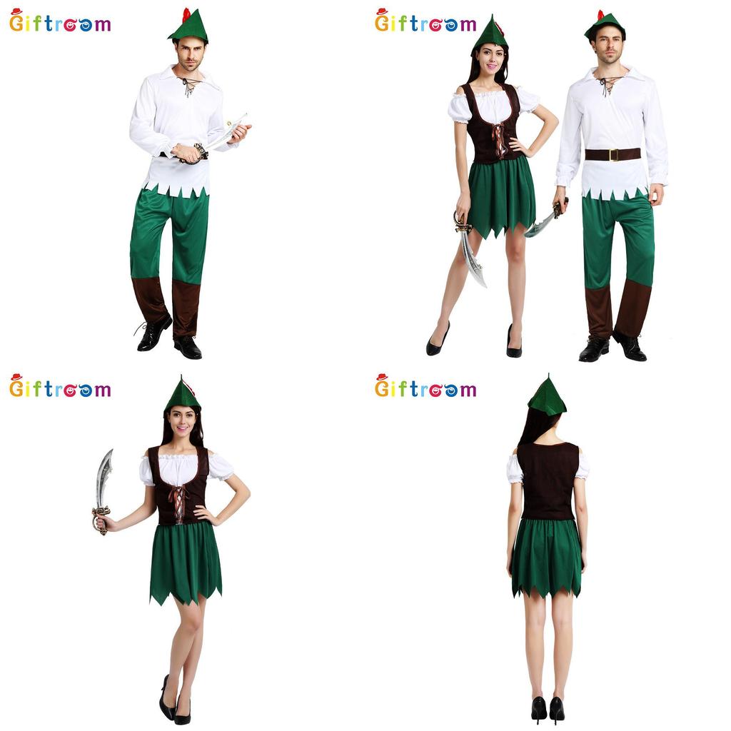 Unisex Kostým Cosplay Petra Pana na Halloween Pre Páry S Fantasy Témou Z Polyesterovej Látky
