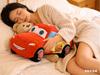 Cartoon Cars McQueen Plush Toy for Kids - Soft Cuddly Stuffed Car Doll Pillow Anime Movie Character Room Decor Gift for Boys