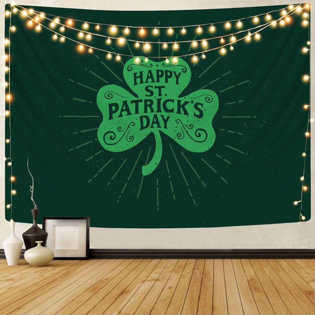 Happy St .Patrick 'S Day Tapestry Photography Backdrop Room Decor Aesthetic Party Decorations For Bedroom Wall Decoration Boho Art