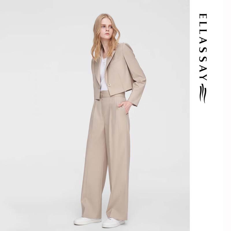 ELLASSAY Women's Breathable Elastic Wide-Leg Pants