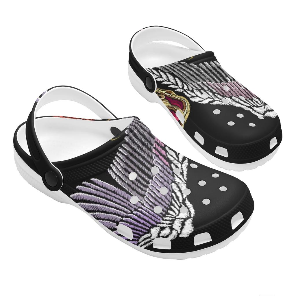 Cartoon Printed EVA Clogs for Women Men Breathable Lightweight Slip On Casual Footwear Soft Sole Summer Sandals Daily Walking