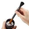Coffee Brush, Coffee Grinder Brush Dust Removal and Descaling Kit Accessories, Wooden Handle Coffee Grinder Brush Barista Brush