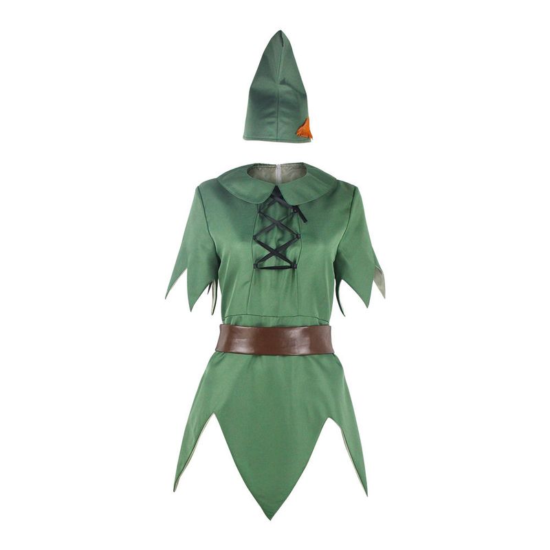Peter Pan Cosplay Costume Green Fairy Elf Costume Cosplay Stage Performance Outfit Set